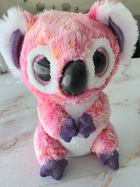 ​Ty Beanie Boos Kacey the Koala Large 9" Pink and Purple Stuffed Animal